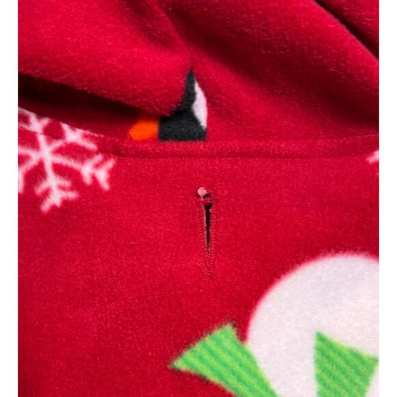 Hoodie-Footie Red Christmas Pajamagrams Set Hers XL Pet S/M Holiday Matching PJs - Picture 16 of 16